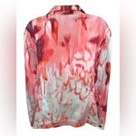 Chico's Chico‘s size 12 large pink tan long sleeve lightweight jacket Photo 2