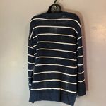Madison Lilly Navy And White Striped Crochet sweater Blue Size M Photo 3