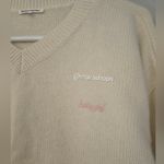 Reformation Harley Cashmere Embroidered Sweater Photo 3