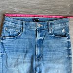 MOTHER Fish Out Of Water High Waisted Rider Ankle Fray 29 Blue Photo 7