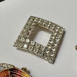 Lot Of 3 Rhinestone Brooch Pins 1 Bird 2 Are Prong Set Photo 5