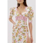 For Love & Lemons NWT  Emma Midi Dress - Marigold Photo 2