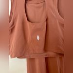 FP Movement by Free People Sleeveless Crop Top and Flair Leggings Set | Brown XL Photo 4