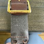 Antonio Melani ladies genuine leather braided boho belt size medium gold buckle Photo 6