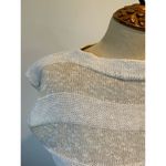 College Town womens cream sweater vest size M striped knit vintage Size M Photo 1