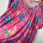Vintage Granada 3X Womens Top MuuMuu Shirt Peasant Floral Short Sleeve Hawaiian Photo 5