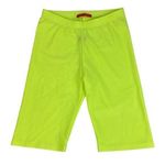 Roma Concept  Neon Green Elastic Waist Activewear Yoga Athletic Biker Shorts S Photo 0