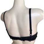 Massam Size M Black Lace Trim Padded Underwire Bra Made in Brazil New with Tags Size M Photo 3
