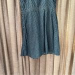 Mossimo Chambray Denim Spaghetti Strap Fit & Flare Circle Print Dress Medium Blue Photo 10