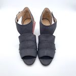 Naturalizer Soul Christina Denim Leather Block Heel Sandals Photo 4