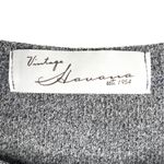 Vintage Havana  Gray & Black Long-Sleeve Top Large 88a Photo 2