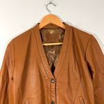 Wanderers The Londoner Cardi Lamb Leather Jacket Tan Photo 2