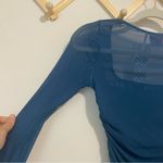 Urban Outfitters NWT Out From Under Kit Azul Ruched Sheer Long Sleeve size Small Photo 7