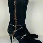 Joan & David Circa Dulcinea Black Suede Mid Calf Boot Women’s Size 8.5 Medium Photo 1