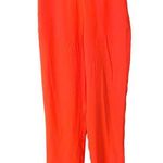 Milly Pants Tapered Leg Half Elastic Waist Pull On Orange Size Small Photo 0