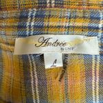 Andree by Unit Andrée by Unit Boho Floral Embroidered Plaid Top Sz‎ L Photo 5