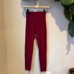 Aerie  Real Me Red Burgundy High Waisted Leggings Photo 1