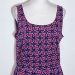 Taylor Burgundy Print Fit and Flare Dress Size 12 Wedding Guest Dress Purple Photo 1