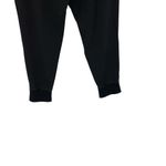 Theory  Double Knit Jersey Slouchy Jogger Pants‎ Split Hem Ankle Black Large Photo 10