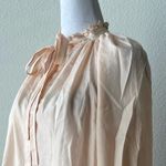 Elizabeth and James  silk romantic Button-Up silk Blouse Photo 11