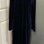 R & M Richards KAREN KWONG CARDIGAN DUSTER BLUE VELVET VELOUR Photo 2