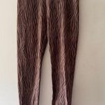 WILO The Label Brown Zebra Print Leggings Size M Photo 0
