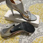 Elegant Silver High Heel Sandals size 11 Photo 2