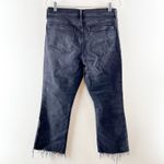 Gap  High Rise Kick Fit Raw Hem Flare Cropped Jeans Black 12 Photo 3