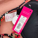 Xhilaration NWT Neon Orange Floral Embroidered Push-Up Bikini Top Photo 7