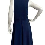 Hutch  Women's Navy Blue Sleeveless Belted A-line Dress Size M Photo 3
