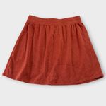 Charlie Holiday  Textured Mini Skirt Women's‎ 6 Orange Rust Elastic Waist NWT Photo 1