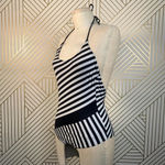 ZARA Swimsuit Black and White Striped One-Piece Bathing Suit Size Small Photo 5