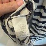 Alya Black & White Zebra Stripe Sleeveless Blouse - Size M Photo 4