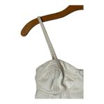 Farm Rio  Shirt Women XS Ivory Polka Dot Cotton Bustier Cropped‎ Tank Top Photo 2