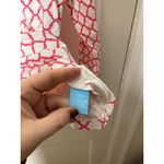 J. McLaughlin Pink White Catalina Cloth Stretchy 3/4 Sleeve Top Women's Medium Photo 5