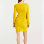 Cinq à Sept Cinq A Sept Miah Ruched Mini Dress Pineapple Yellow 0 Photo 1