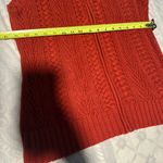 Chic Cable Knit Sweater Vest in maroon Orange Photo 5