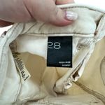 Anthropologie Pilcro High-Rise Skinny Corduroy Pants Creme Ivory Size 28 Photo 12