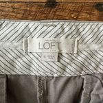 Loft  gray flat front normcore size 8 minimalist preppy shorts Photo 1