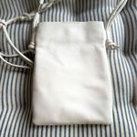 Vince Camuto  White Genuine Leather Braided Strap Crossbody Bag Purse Photo 1