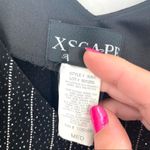 XScape  Vintage Black & Sparkles Striped Tank Top Blouse Photo 4