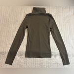 Wild Fable  olive green ribbed fitted long sleeve turtleneck Photo 1