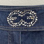 ESCADA Crystal Embellished Boot Cut Jeans 36 Size 6 Photo 3