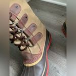 Sorel  Joan Of Arctic Boots Eskimo Waterproof Boots Tall Thick Warm Brown Pink 8 Photo 7