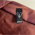 Windsor  Satin One-Shoulder Top in Rose Photo 2