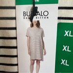 Buffalo David Bitton NWT Womens  Striped Flowy Comfy TShirt Dress Knee Length XL Photo 7