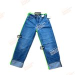 Universal Threads Universal Thread Womens High Rise Straight Leg Jeans Blue Cuffed Size 4 Photo 3