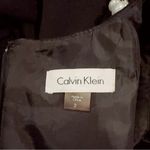 Calvin Klein  Elegant Black Sleeveless Dress with Pearl Embellished Neckline SZ 2 Photo 7