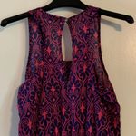 Almost Pink NWOT Boutique Sleeveless Romper Size Small Navy & Pink Print Photo 2