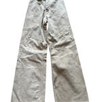 ZARA  Beige Tie Dye Flare Leg Distressed Denim Jeans Photo 0